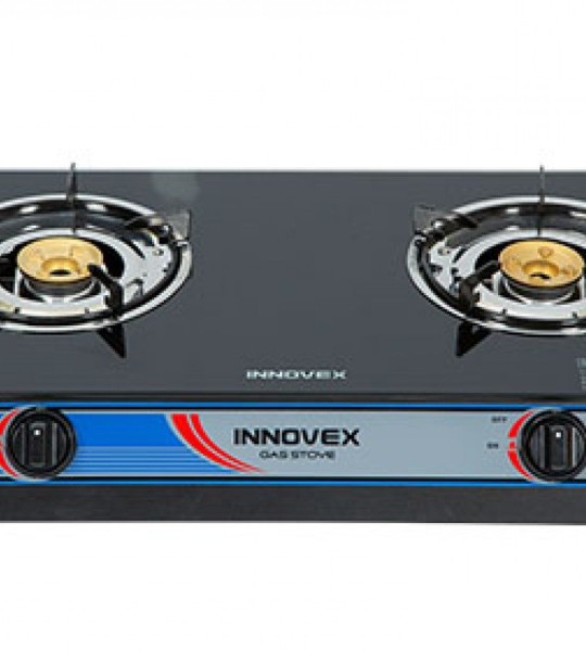 Innovex Glass Top 02 Burner Gas Stove (IGS005GN)