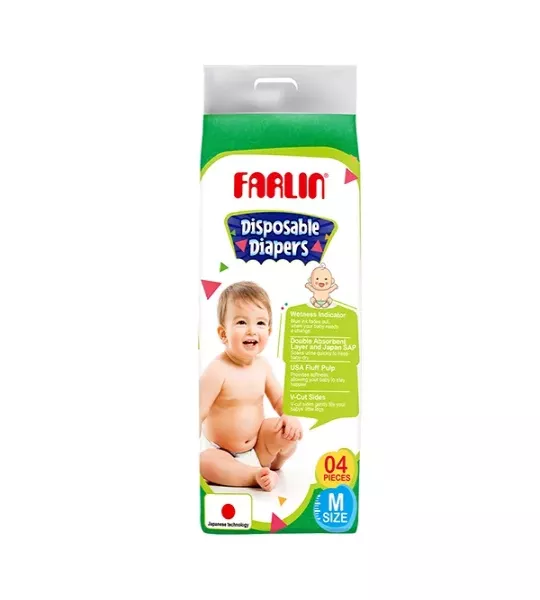 Farlin  Baby Diaper Medium 4 Pcs