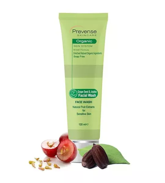 Prevense  Grape Seed & Jojoba Facial Wash For Sensitive Skin 120ml