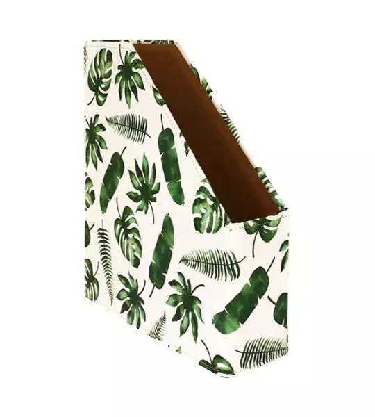 Panther Magazine Holder Tropical Leaves