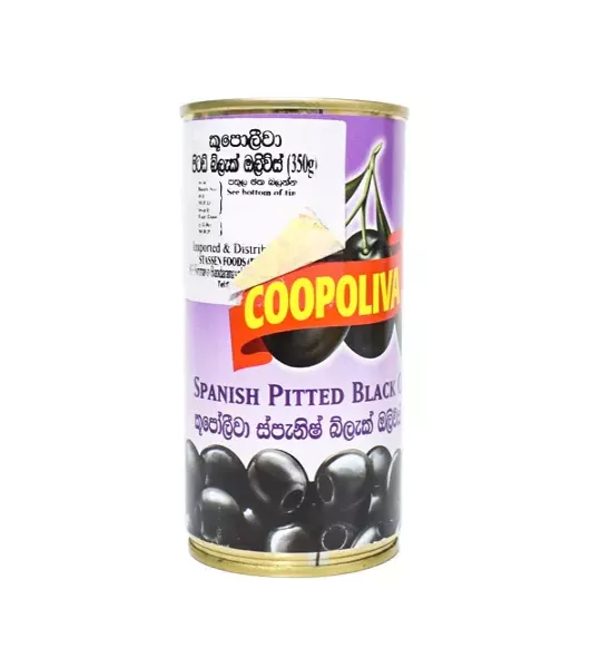 Coopoliva Spanish Black Olives-Pitted 350g